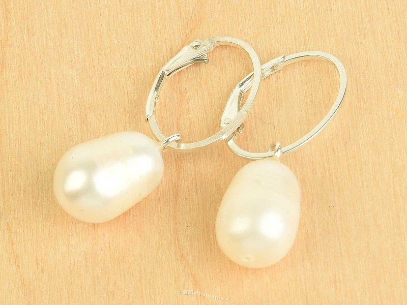 Silver earrings with pearl Ag 925/1000