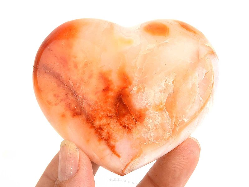 Carnelian heart 182g from Madagascar