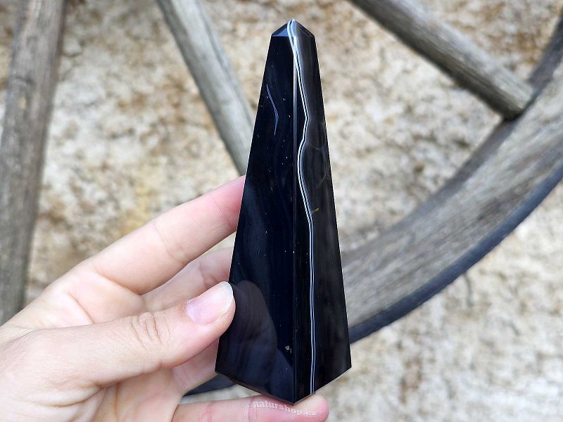 Agate obelisk 167g (Brazil)