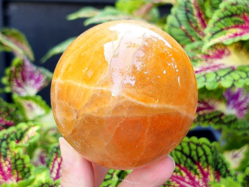 Ball calcite orange Ø72mm 585g Pakistan