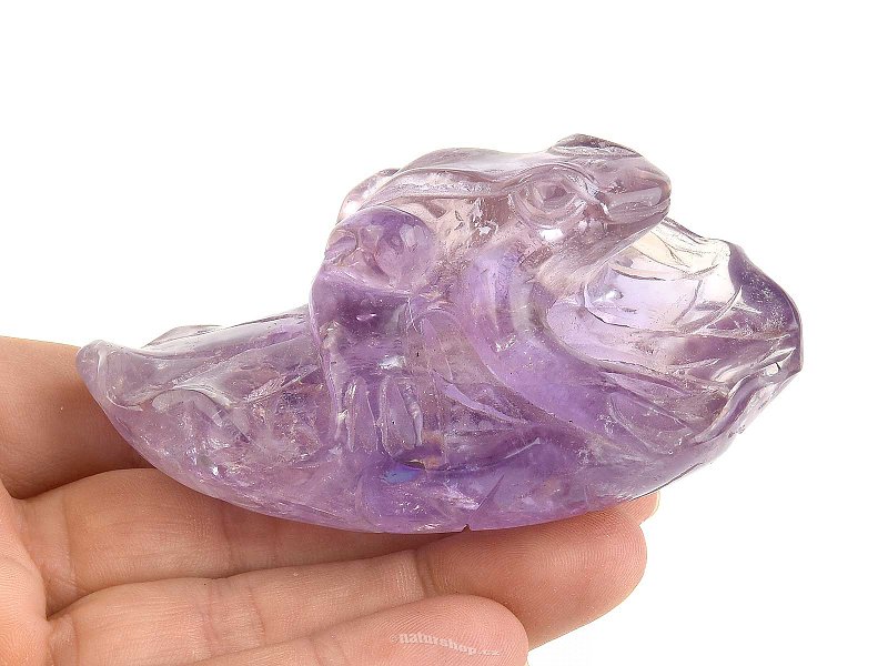 Amethyst frog with burdock 160g