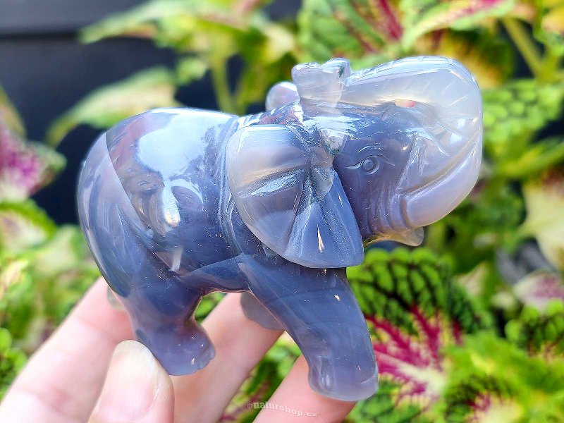 Agate elephant for luck 201g