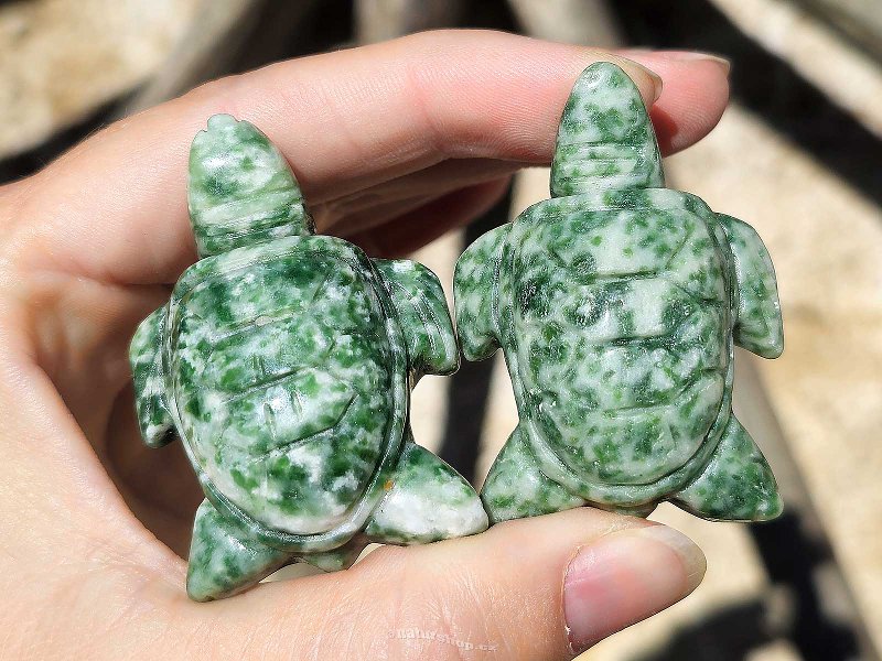 Agate moss turtle approx. 50mm