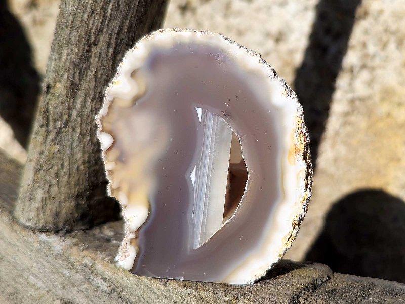 Brazil Agate Hollow Geode (241g)