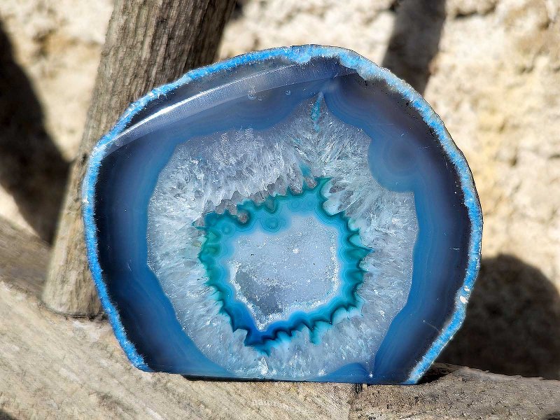 Geode agate natural with cavity Brazil 529g