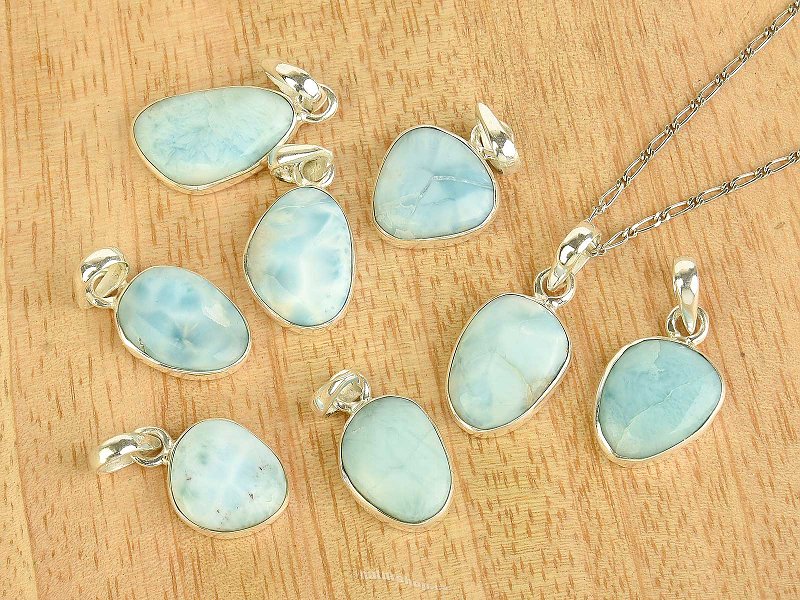 Pendant with larimar Ag 925/1000