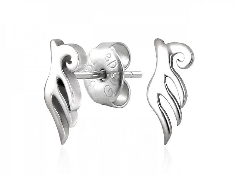 Earrings made of steel typ011
