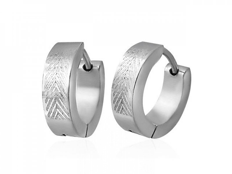 Earrings made of steel typ047