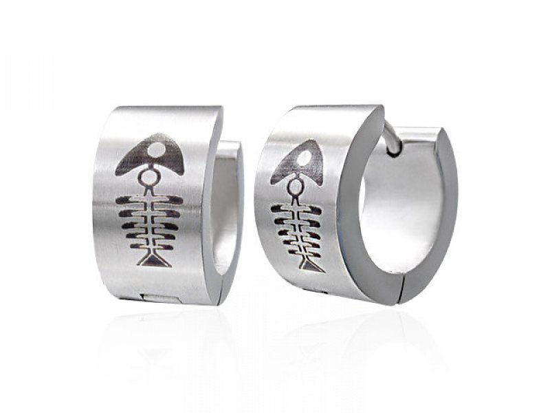 Earrings made of steel typ010
