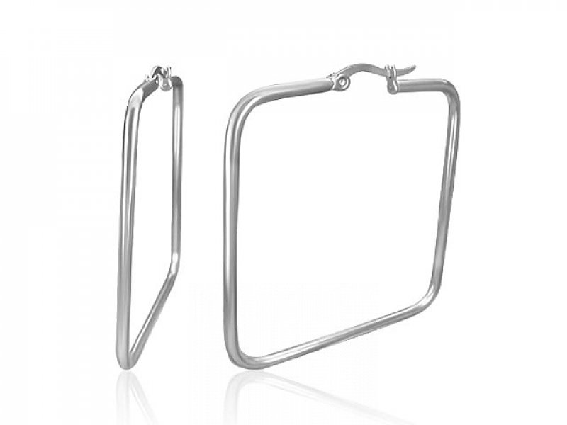 Steel Earrings Stainless steel 45 mm