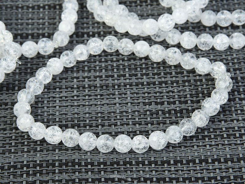 Crystal bracelet pearl beads 6 mm