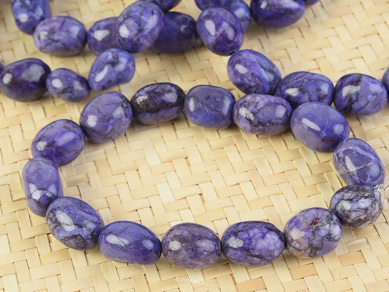 Bracelet colored stones blue-violet