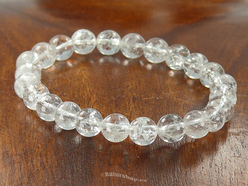 Crystal bracelet pearl beads 8 mm