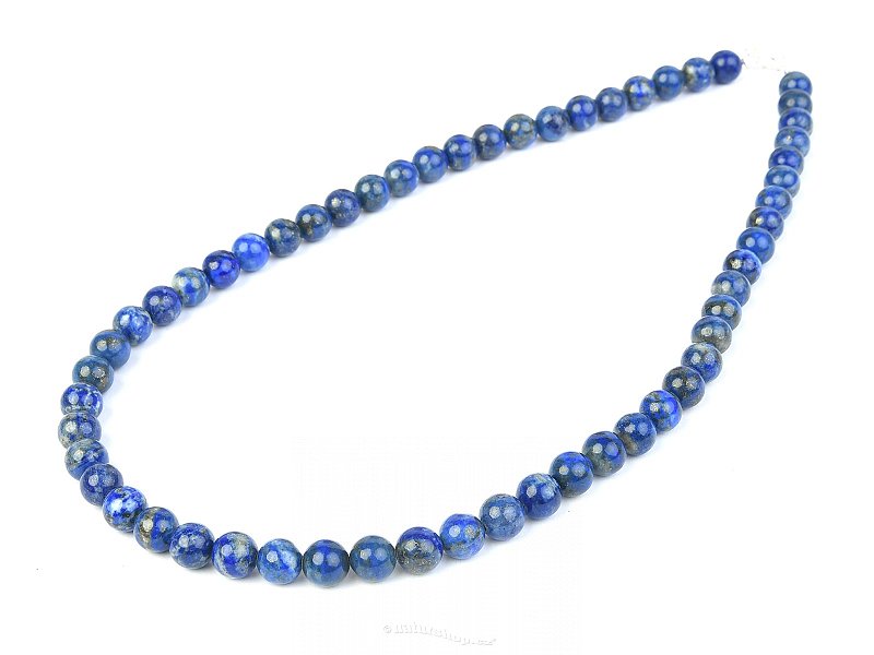 Lapis lazuli necklace beads 8 mm 50 cm
