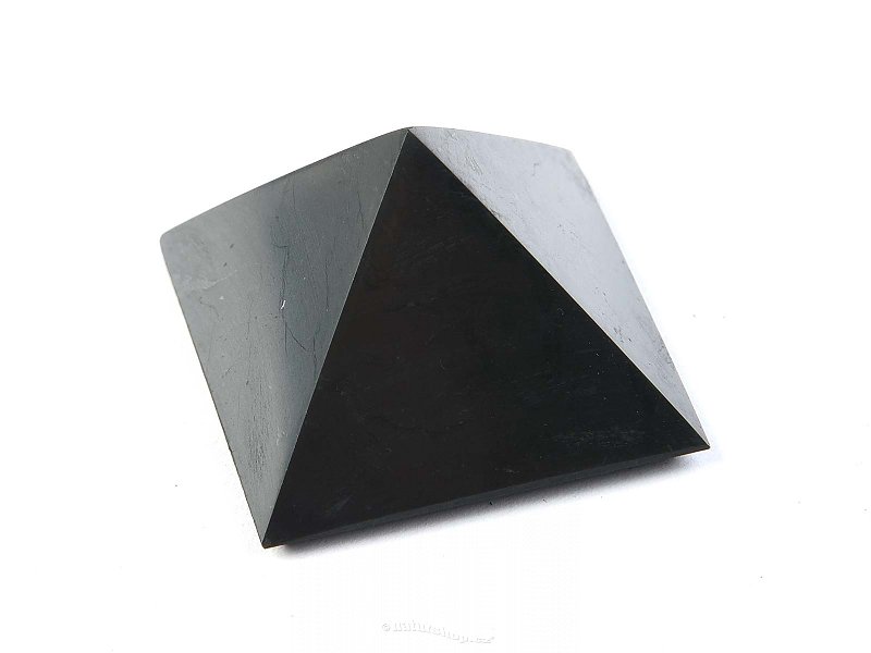 Šungit pyramida (Rusko) 3cm leštěná