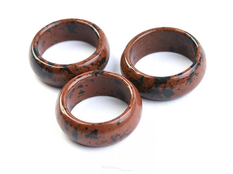 Mahogany obsidian ring 10 mm