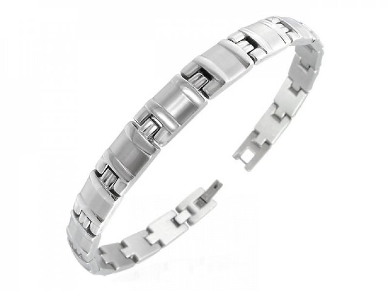 Steel bracelet small pieces 21 cm