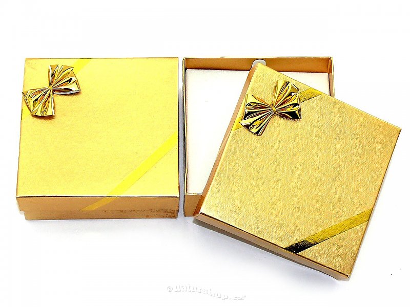 Golden gift box 8 x 8cm