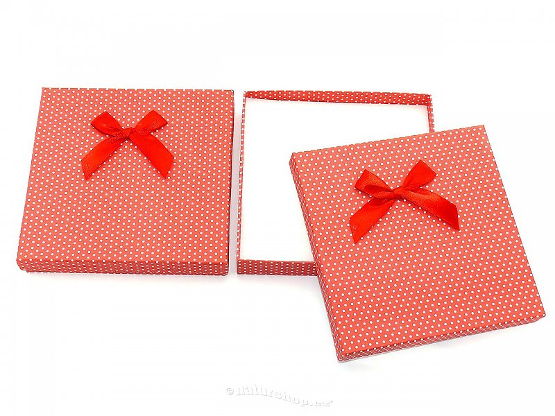 Gift box with red Malší 14x14cm - Large