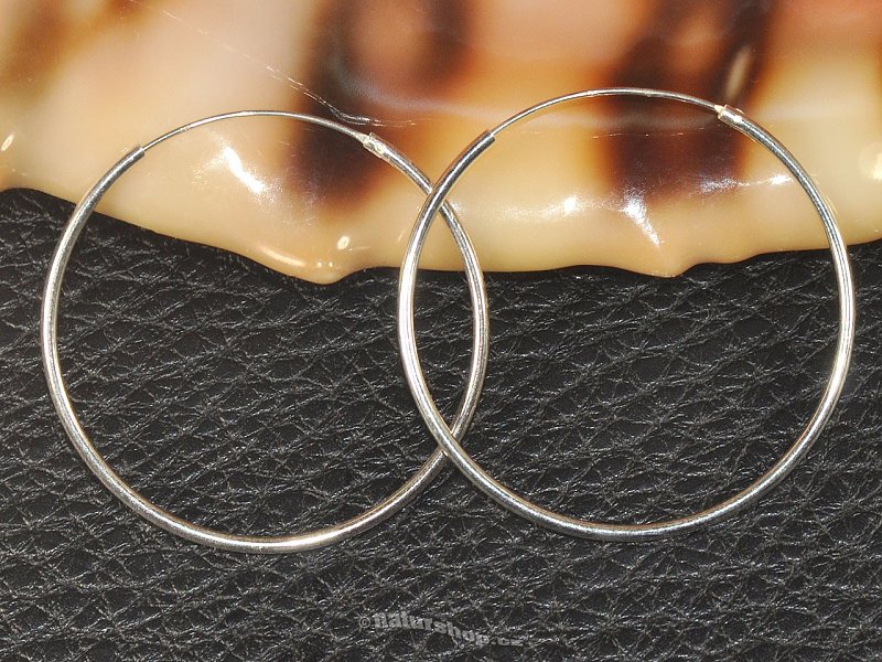 Earrings circles Ag 925/1000 35 mm