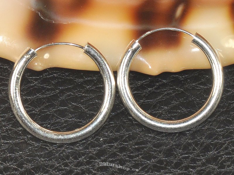 Náušnice kruhy stříbro 925/1000 25mm