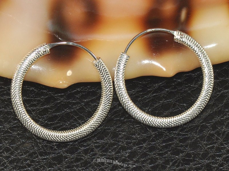 Silver rings stronger decorated 925/1000 25 mm