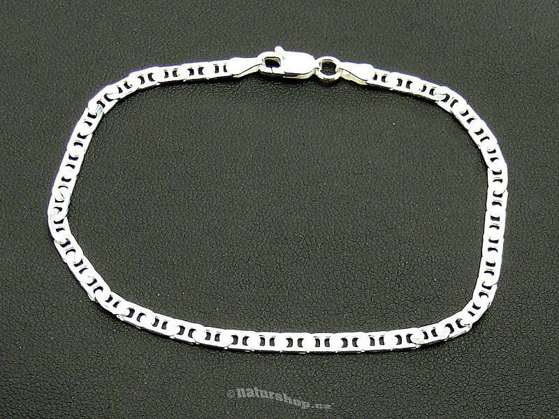 Bracelet 19cm Silver Ag 925/1000 3.4 grams