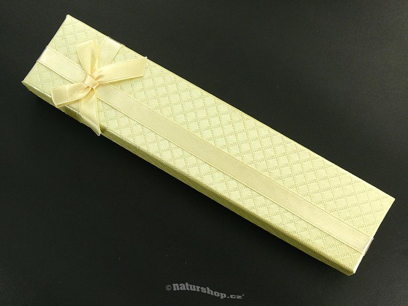 Gift box with ribbon (color cream) - Bracelet