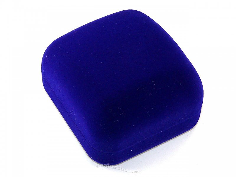Blue velvet gift box pendant