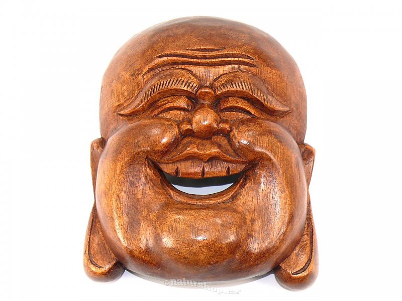 Buddha hlava dřevo na zeď (Indonésie) 12cm