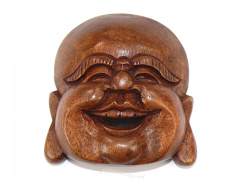 Buddha hlava dřevo na zeď (Indonésie) 7cm