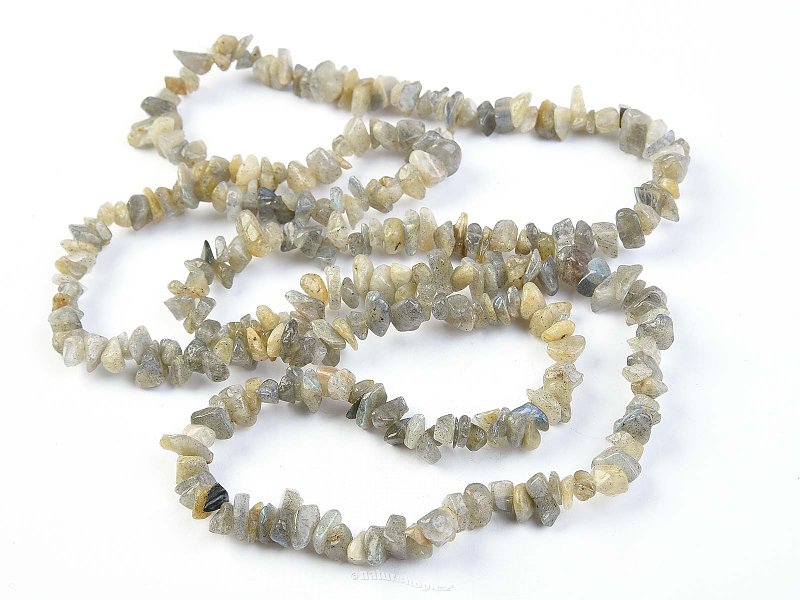 Labradorite necklace chopped shapes 90 cm