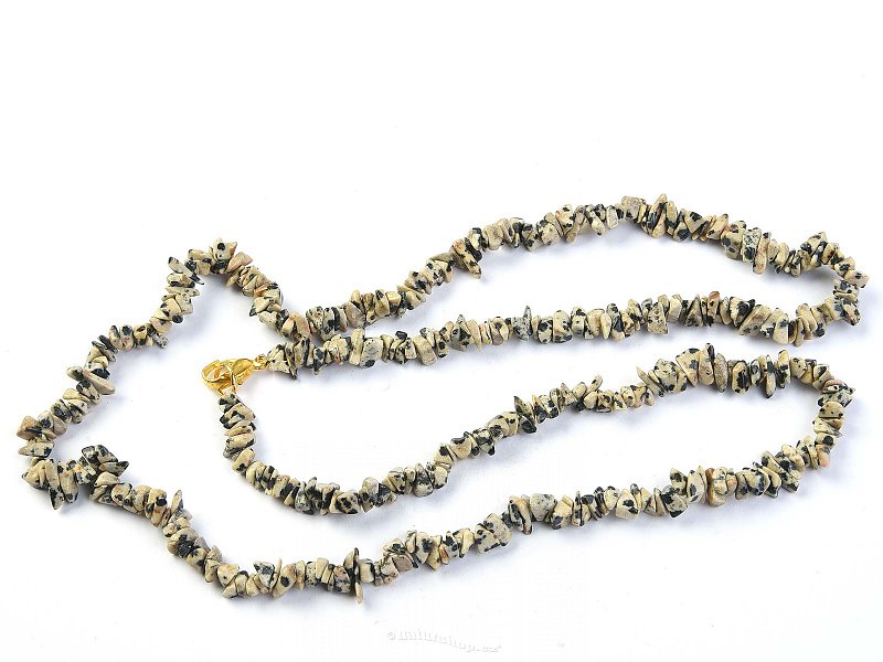 Jaspis dalmatin náhrdelník 60cm