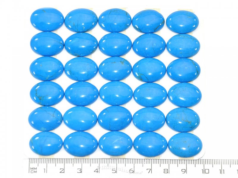 Howlit blue oval cabochons 20x15mm