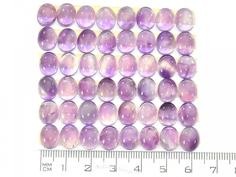 Solitaire amethyst cabochons 10x8mm