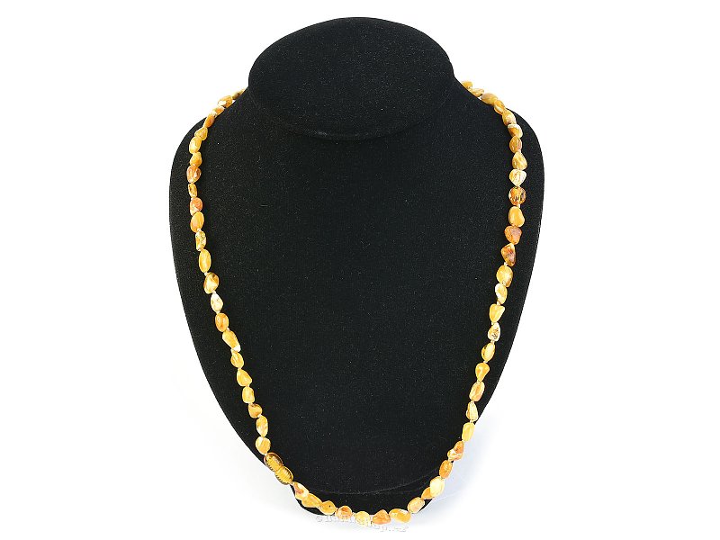 Dairy amber necklace 68 cm