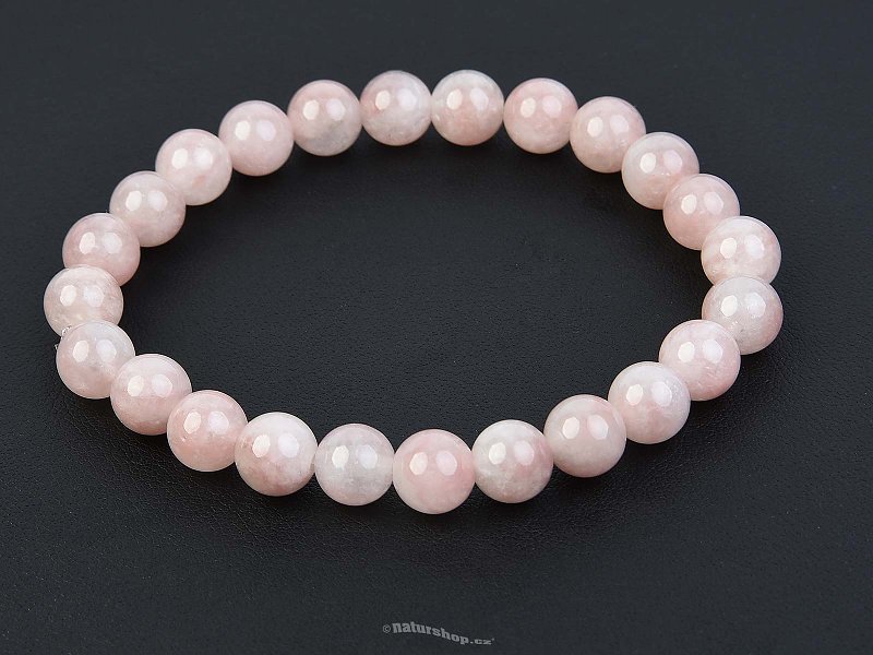 Rose quartz bracelet beads 8.5 mm