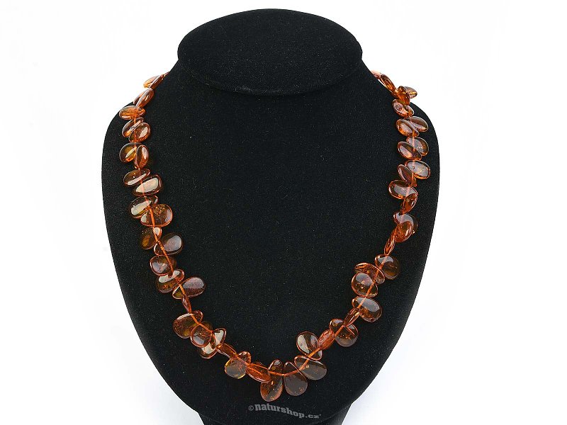 Amber honey drops necklace 57 cm