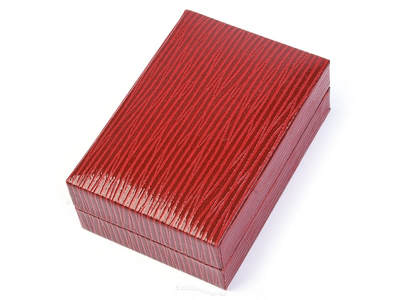 Dárková koženková krabička červená 6.7 x 4.6cm