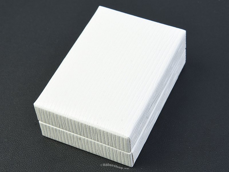 Dárková koženková krabička bílá 6.7 x 4.6cm