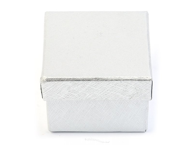 Dárková krabička stříbrná 5 x 5cm