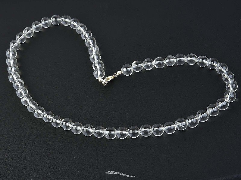 Crystal necklace balls 8,5mm 52cm