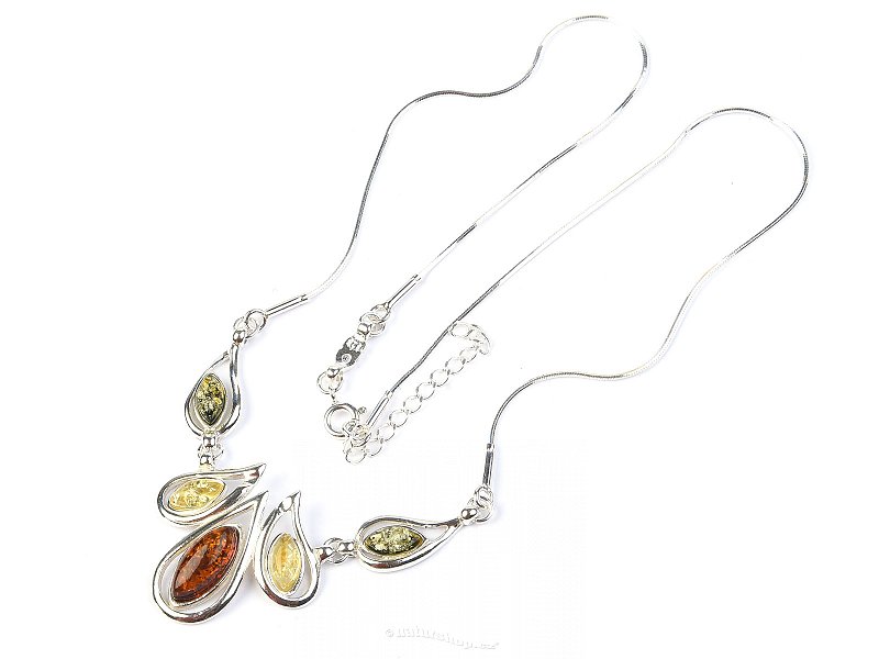 Silver Amber Ag 925/1000 43 - 47cm 9.0g