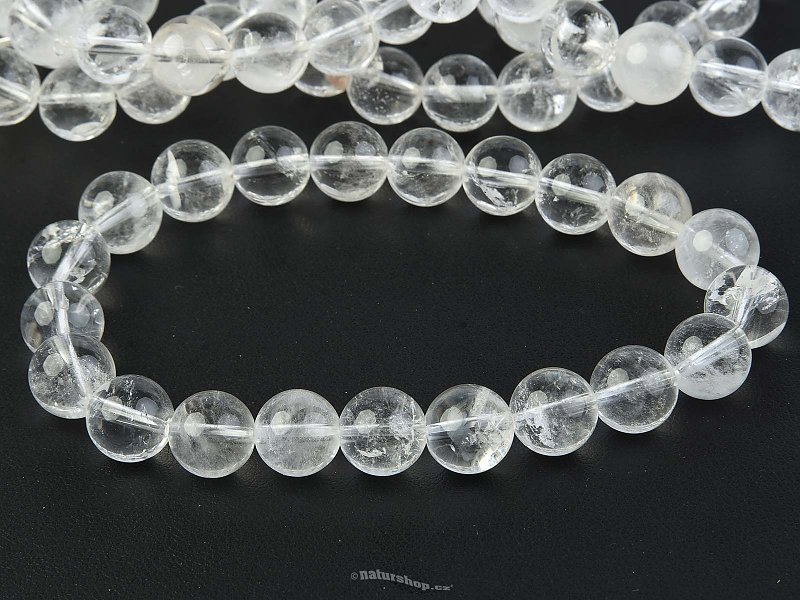 Crystal bracelet for men balls 10mm