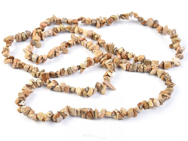 Image jasper necklace (90 cm)
