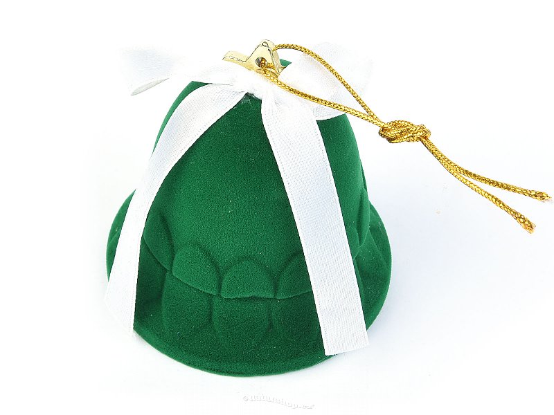 Christmas gift box green bell