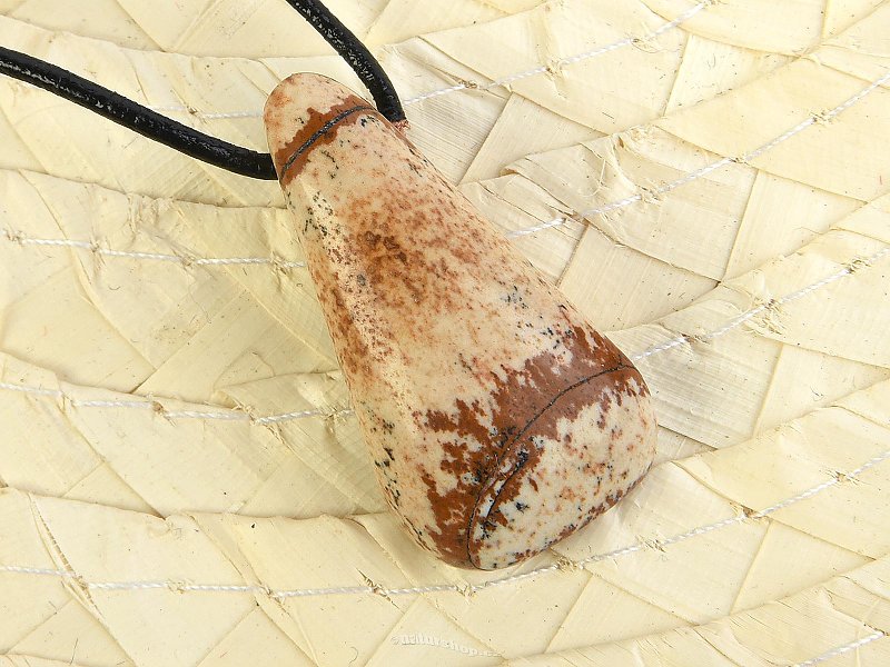 Jasper picture pendant on the cord (8.6g)