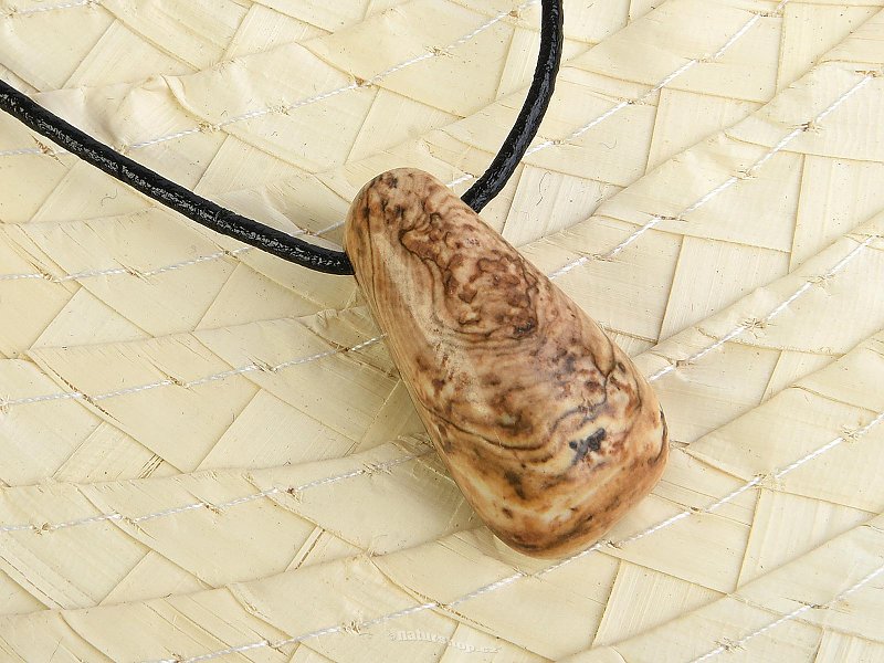 Pendant jaspis picture on cord 7,7g