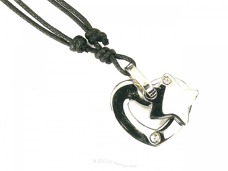 Surgical steel - pendant heart typ075