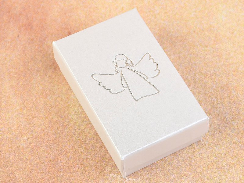Dárková krabička šedá anděl 8 x 5cm